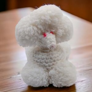Crocheted Poodle Soap Holder